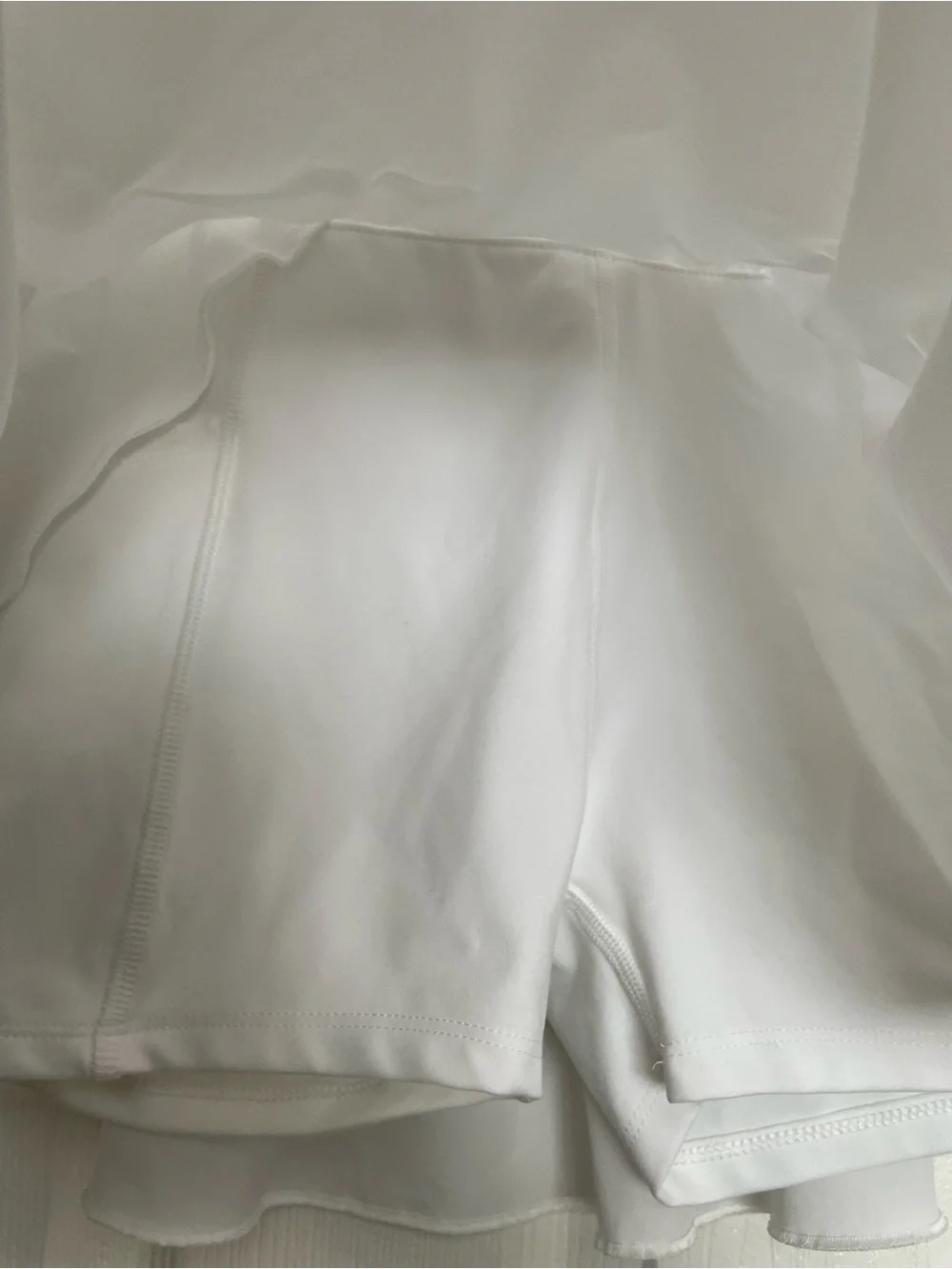 SO Juniors XS White Flowy Tennis Skirt with Drawstring Waist